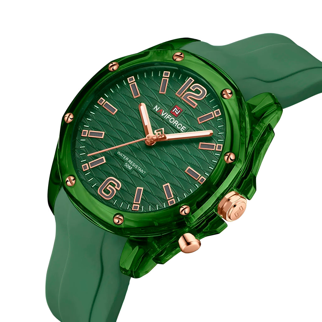 Reloj Naviforce Verde Mujer – Elegancia que Inspira Confianza